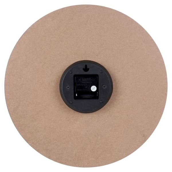 Tyylikäs musta seinäkello 40 cm MDF:ää ja metallia