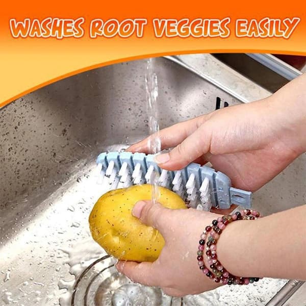 Random Vegetable Scrubber Brush Scrub Cleaning Brush Kitchen Cleaner Carrot Potato Surface Brush Kitchen Tools