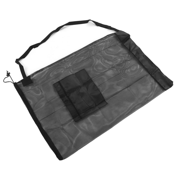 Mesh Ball Bag Stor Kapacitet Snøre Opbevaringspose til sportsudstyr med skulderrem til Basketball Volleyball Baseball L