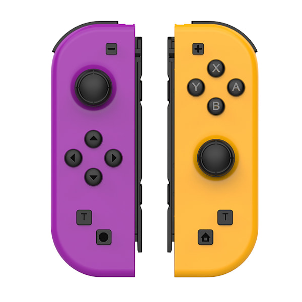 NS langaton herätys vasemmalla ja oikealla kahvalla joycon pieni kahva NS isäntäkahva SWITCH Bluetooth kahva Purple+yellow