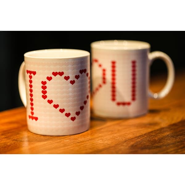 I LOVE YOU-mugg, Fotofärg—pa