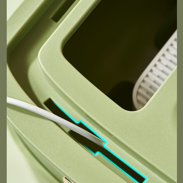 Router Förvaringsbox Multi Löstagbar Design Plast Anti-Drop Cable Management Case Grön 3 lager