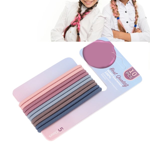 Yksinkertainen muodikas hiussolmionauha naisten tytöille elastinen poninhäntäpidike hiustarvikesarja Pinkki