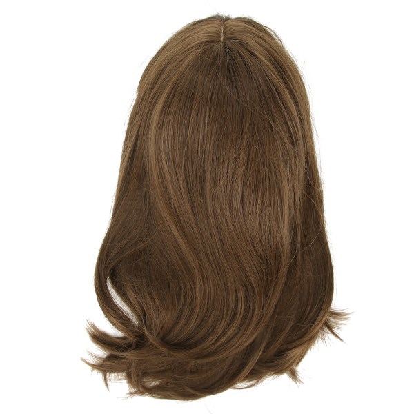 Korthårsperuk Kvinnor Tjej Naturligt brunt hårfärg Peruk falskt hår för daglig fest Cosplay