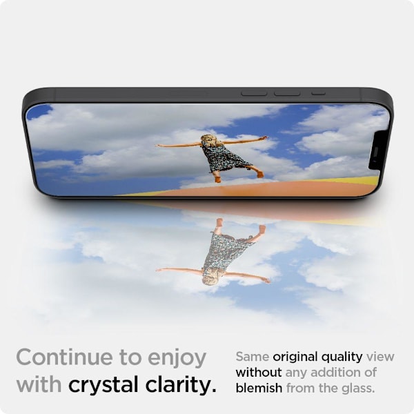 SPIGEN Ez Fit 2-Pack Härdat Glas Skärmskydd för iPhone 12 & 12 Pro 120