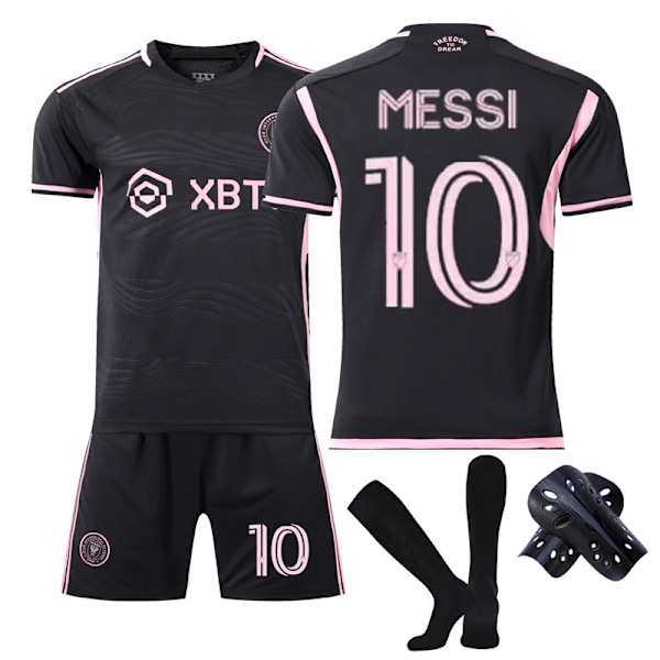 23-24 Miami Bortekamp 10 Messi International Major League Fodboldtrøje Sæt Børnetrøje Team Kit -1 4PCS 4PCS XS