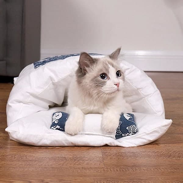 Kattbädd Grotta Inomhus Djurbädd Vinter