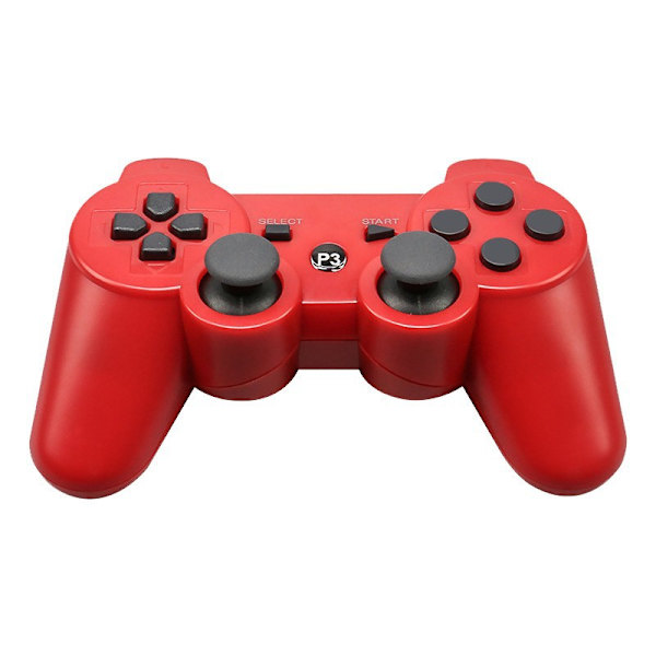 ps3-kontroller dubbla vibration PC-datorstyrenhet USB trådlös bluetooth-kontroller 360-kontroller dubbla vibration snöflingeknapp Blue - Regular Button