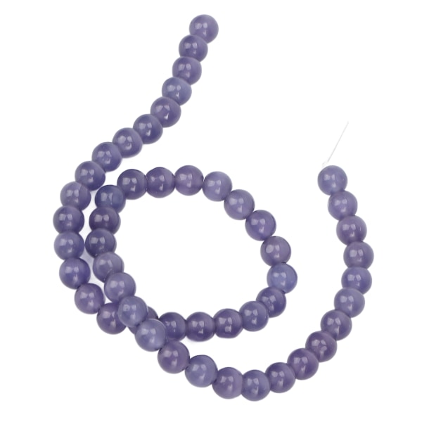 Naturstein Spacer Beads DIY Stone Beads Tilbehør for Halskjede Armbånd Smykker CraftLilla