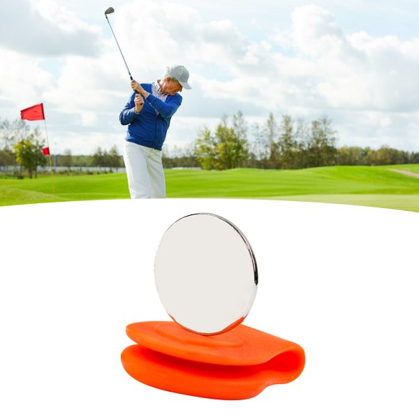 Magnetisk Golf Hat Clip Golf Cap Marker Silikone stabil fiksering Golf træningshjælpemidler Tilbehør til sport udendørs orange