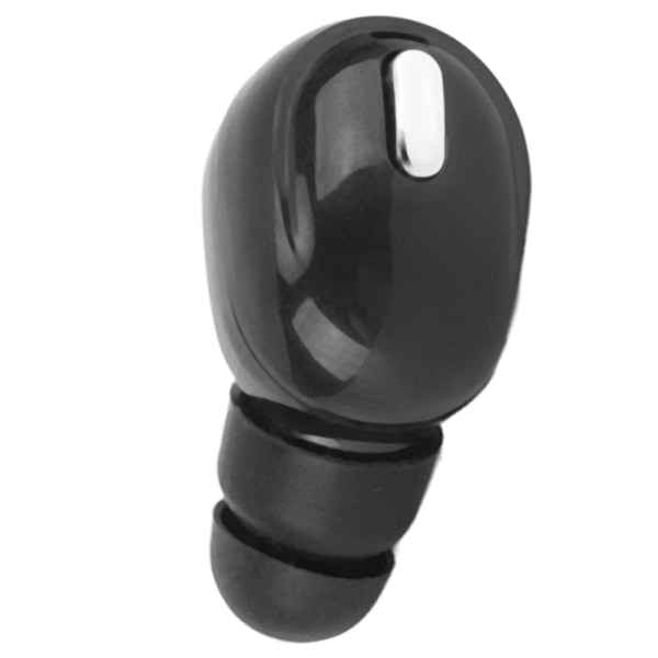 Enkel Bluetooth trådløs øreplugg Mini Invisible trådløs Bluetooth-hodetelefon for sportsarbeid Svart
