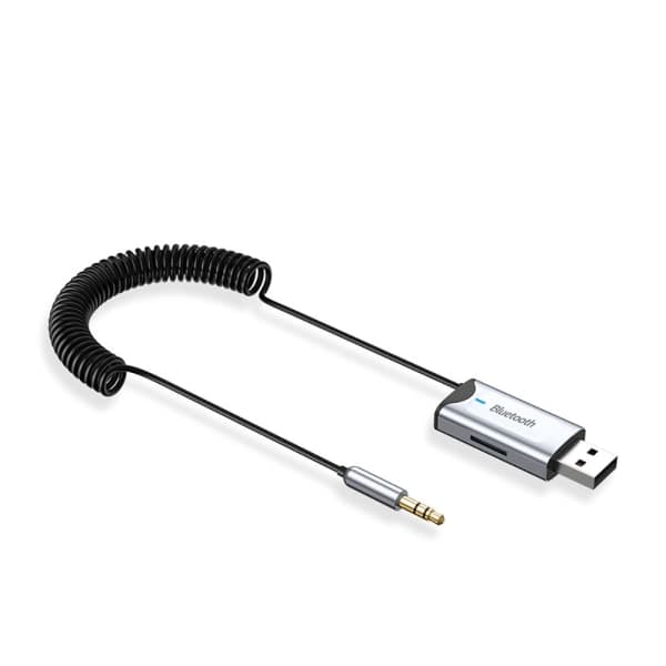 Bluetooth 5.3-mottaker for bil med Aux- og USB-port