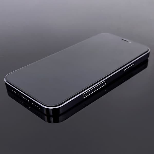 Fuldskærms hærdet glas med ramme til iPhone 15 Pro Max, sort
