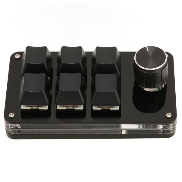 6-knappars Mini Tangentbord med Knapp USB DIY Programmerbart Tangentbord OSU Speltangentbord för Spel Kontor