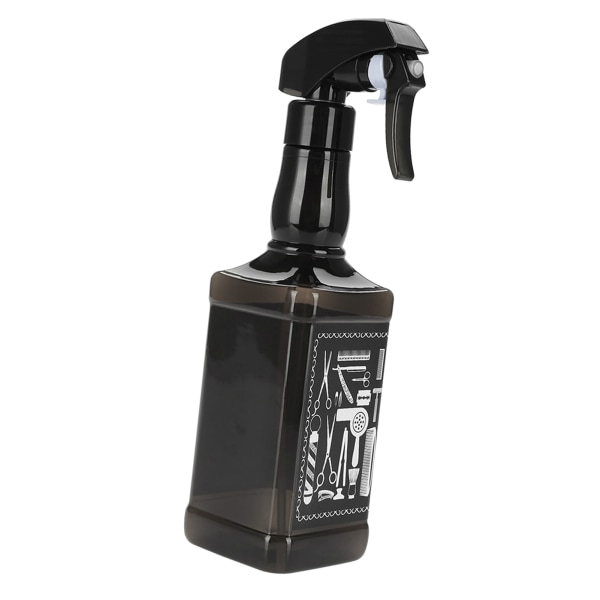 500 ml plastfrisörsprayflaska Salong Barber Hair Tools Vattenspruta (svart)