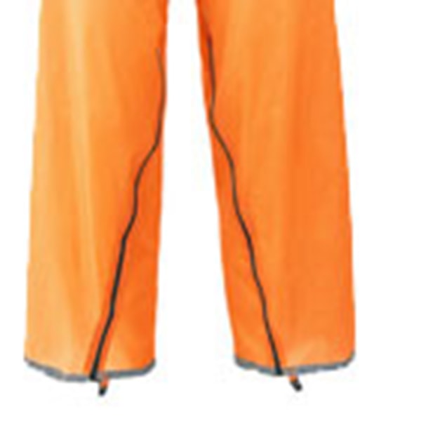 Regnbukser Vandtæt sidelynlås Letvægts justerbare regntætte bukser til vandring udendørsbrug Orange