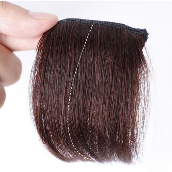 Naisten tyttöjen hiuskoriste hiukset paksuuntuva pörröinen synteettinen hiuspalaperuukki treffeille syntymäpäiväjuhliin Ruskea musta 30cm / 11,8in