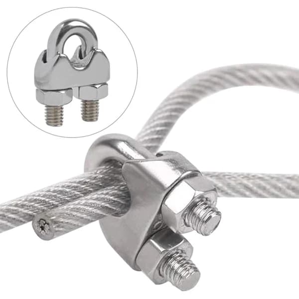 12 stk M4 U-boltklemmer, kabelklemmer