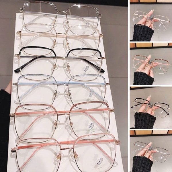 Anti-Blue Light Glasses Overdimensjonerte briller SORT Svart Black