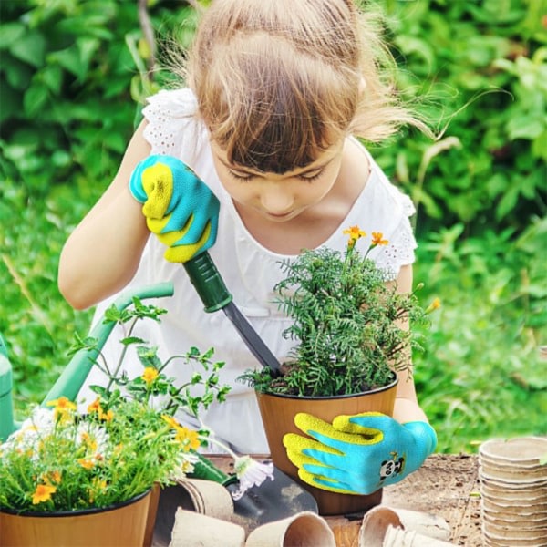 Barnehansker Kids Work Gloves Kids Garden Gloves GULE SS Gule SS Yellow S-S