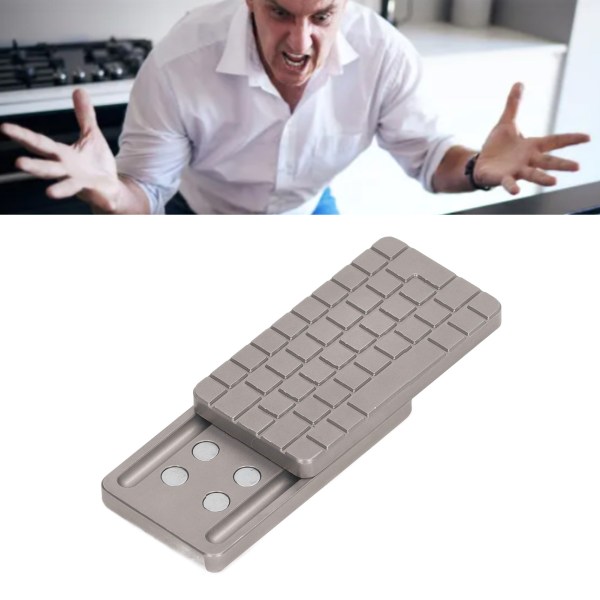 Magnetisk skjutreglage Dator Tangentbord Utskrift Metall Fingertop Push Card Stress relief för Office Station Hem