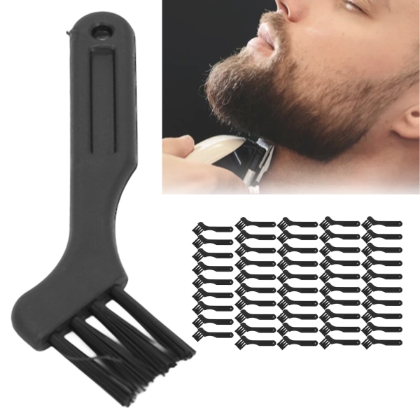 50 stk elektrisk barberbørste Liten rengjøringsbørste for barbermaskintastatur Hvitevarer
