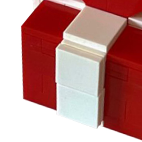 Sormuslaatikko Sydämen muotoinen Kokoamispalikat Sormuslahjarasia kihlauksen syntymäpäivälahjaksi Punavalkoinen