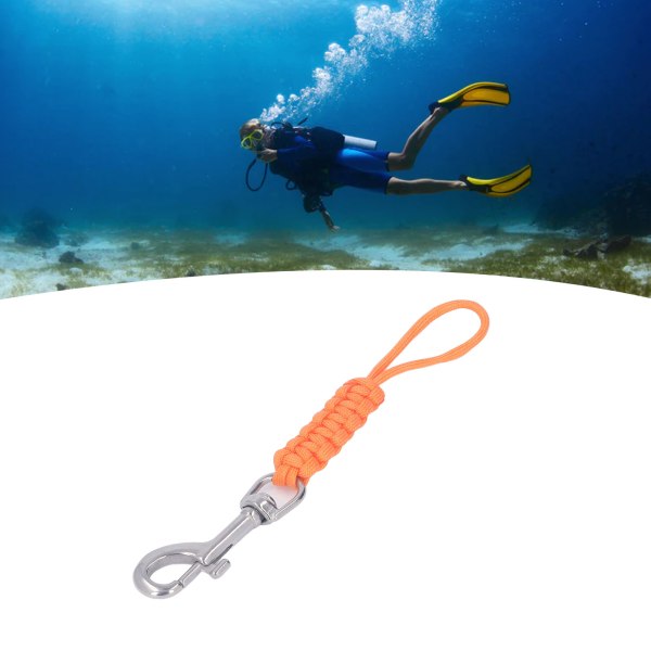 Dykkersnor Multifunktionelt undervandskamerahus Bæresnor med lynlås til undervandsfotografering Orange