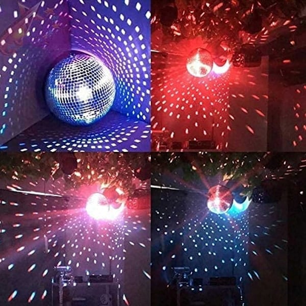 Speilkule - 20 cm Kul og morsom sølvfarget party discokule