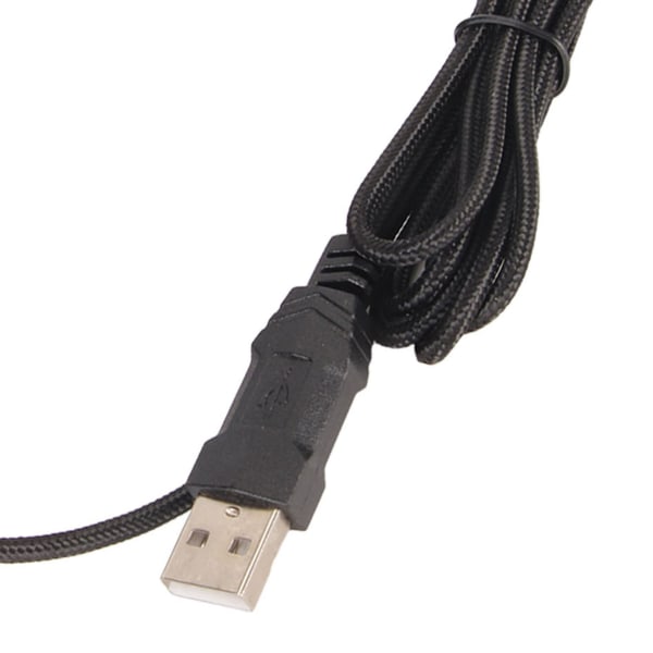 Sportsbilform Kablet spillmus USB Optisk datamaskinmus LED-lys 4 justerbar DPI Opp til 3200 datamaskinmus svart