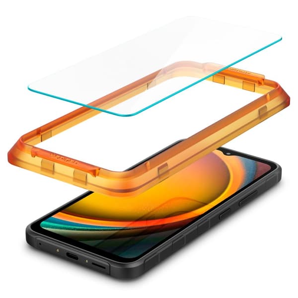 Spigen Galaxy Xcover 7 2-PAK Näytönsuoja ALM Glas.tR