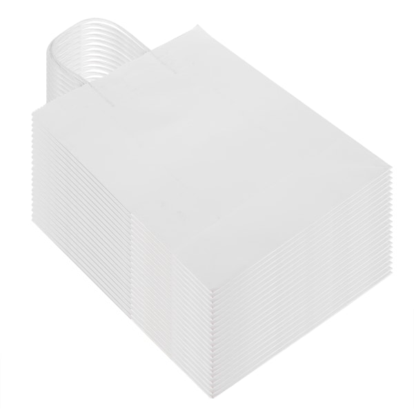 Miljøvenlig bærbar kraftpapirpose Shop Tøjemballage Gavepose (M 21 x 11 x 27,5 cm) (hvid)