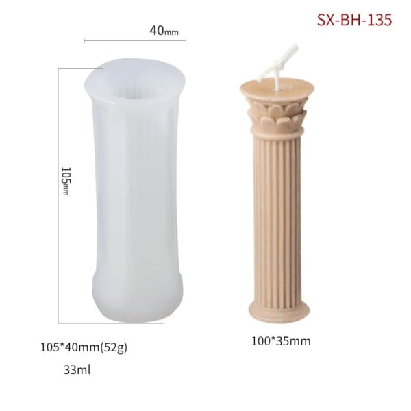 Ljusform ljusformar DIY silikonform stearinljus SX-BH-135