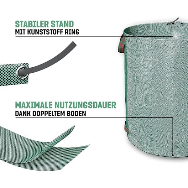 3x 60l Rivesikre Hageposer