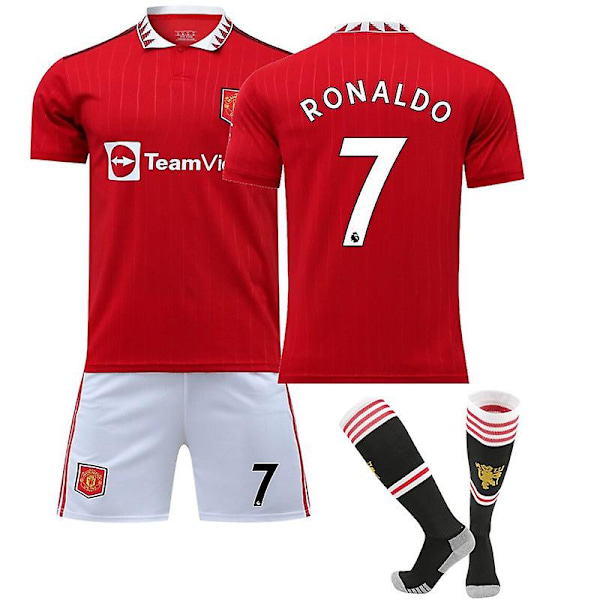 22-23 Manchester United Fotballdrakt Kits Voksen Fotballdrakt RONALDO 7 RONALDO 7 XXL