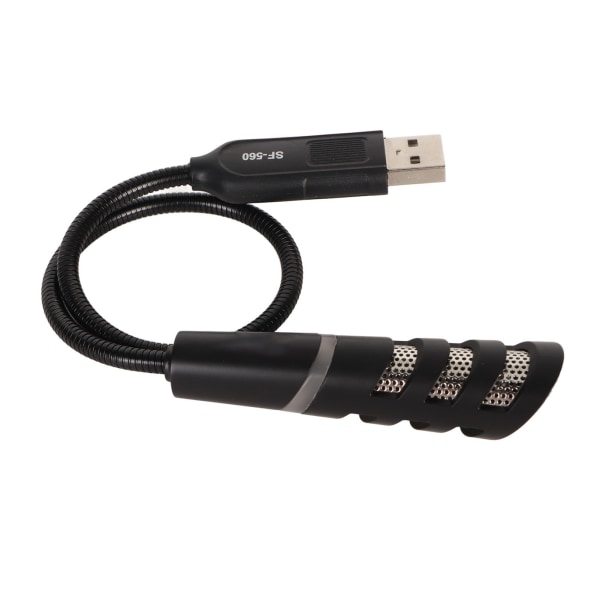 Mini USB Mikrofon Støjreduktion Én knap Mute Design Drive Gratis USB svanehalsmikrofon til bærbar stationær computer