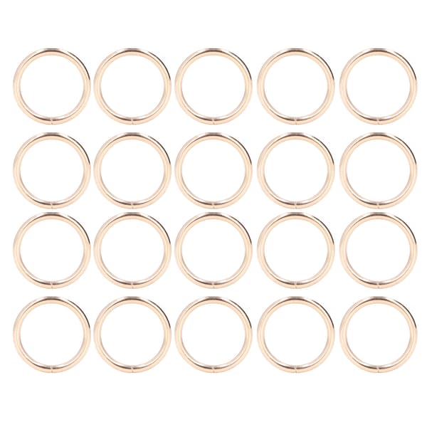 20 st metallringar 4x32mm järn robusta hållbara multifunktionella utsökta metall O-ringar guld