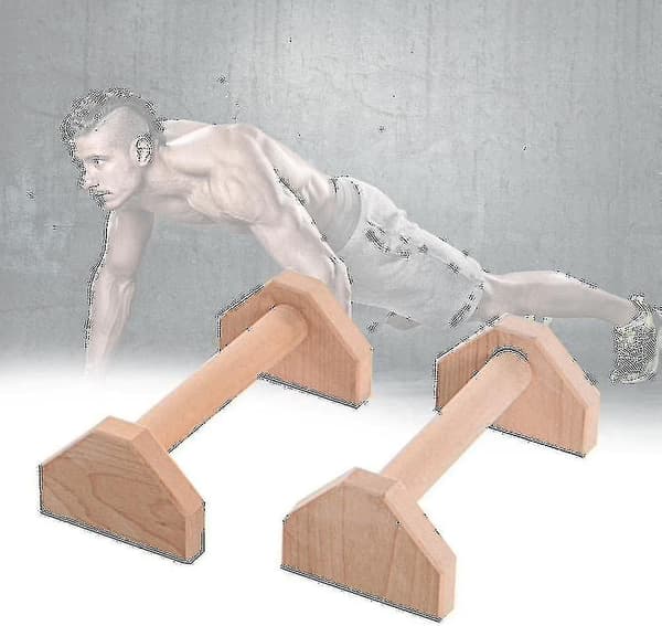 Push Up Bars Handstående Trä Push Ups Push Up Stativ Bar Fitness