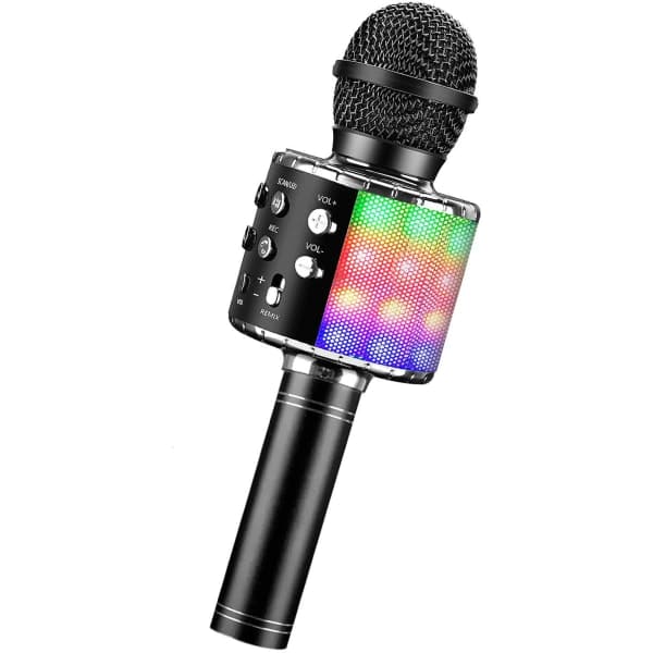 Karaoke Bluetooth Trådløs Mikrofon, Børn Voksen Mikrofon, 5 Stemmeskiftere