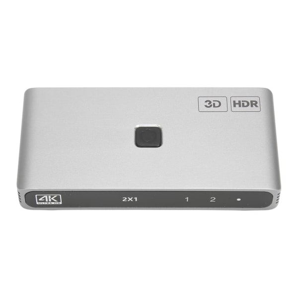 4K HD Switcher 1 in 2 Out Opp til 18Gbps 4K 60Hz 3D CEC HDCP2.2 Støttet HD Multimedia Switcher for TV-projektorspiller YC Q201