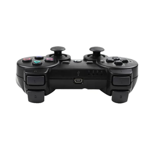ps3-kontroller dubbla vibration PC-datorhandkontroll USB trådlös bluetooth-handkontroll 360-handkontroll dubbla vibration snöknapp Red-Snowflake Button