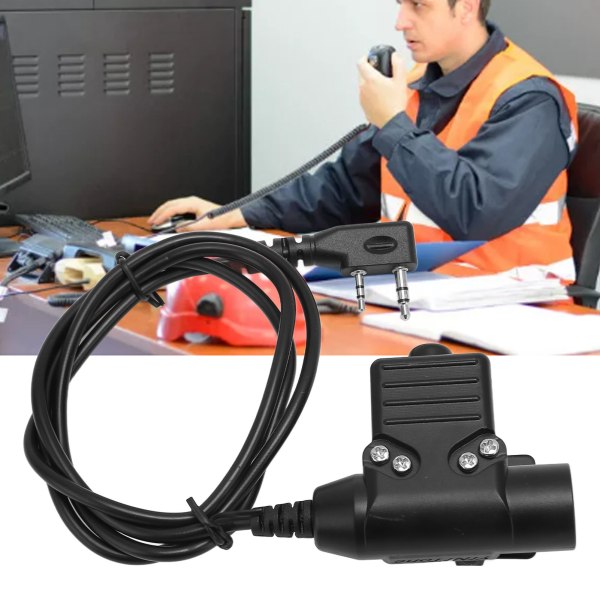 U94 PTT Adapter Kabel Plug and Play för Kenwood för Baofeng Two Way Radio Walkie Talkies