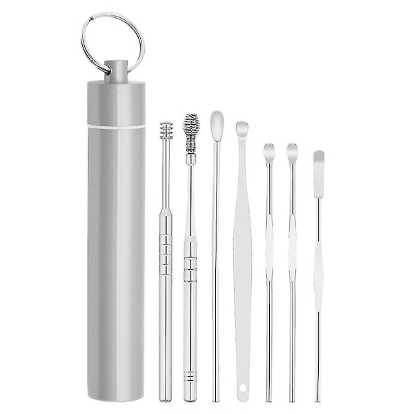 Öronvaxavlägsningssats 7-pack Silver