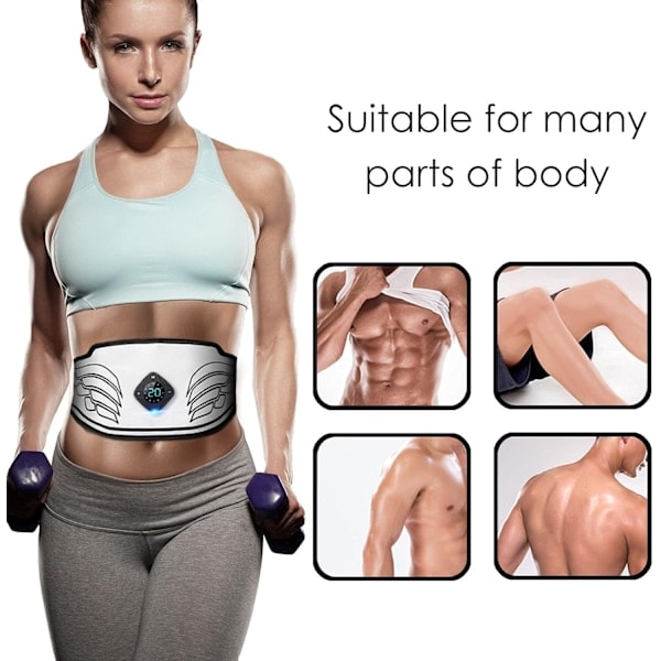 Paris_ABS-stimulator, USB-oppladbart bærbart treningsutstyr uten gelputer for menn og kvinner, arm, ben