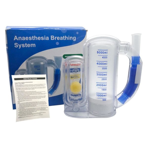 3000ml/5000ml Lung Trainer Breathing Trainer Volumetric Training Lung Breathing Trainer