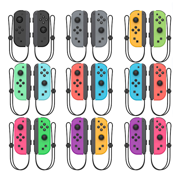 NS langaton herätys vasemmalla ja oikealla kahvalla joycon pieni kahva NS isäntäkahva SWITCH Bluetooth kahva Yellow+Green+Bracelet