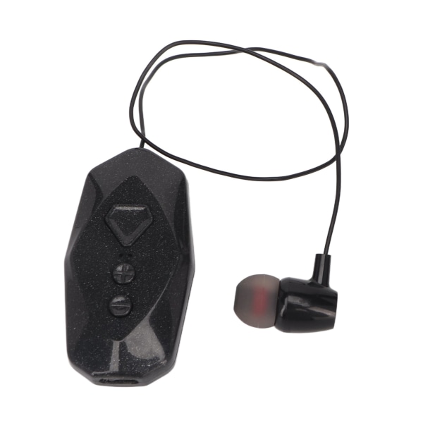 Clip On Langaton kuuloke, yksi korva, pitkä akunkesto Power näytön kauluspidike Bluetooth kuulokkeet toimistokäyttöön