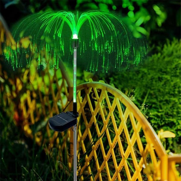 4-pack Avatar Solcellslampa RGB Jellyfish Manet Trädgårdsbelysning med Markspjut