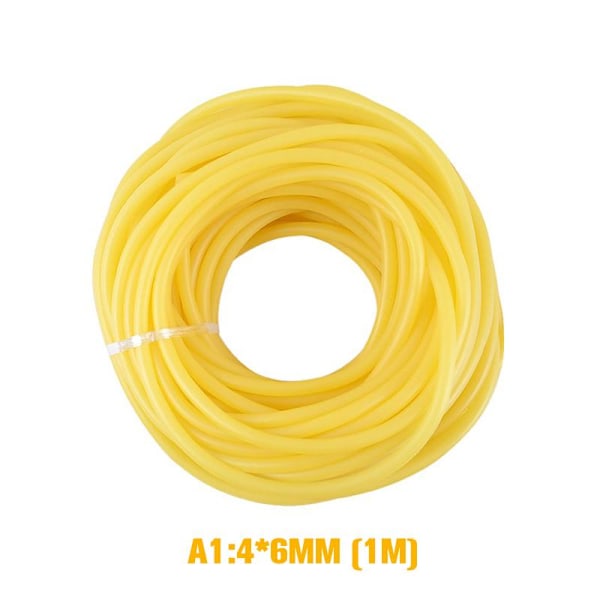 Gummiband Hög Elastisk Kirurgisk Medicinsk Slang Slunga Katapult Yellow 10x14mm