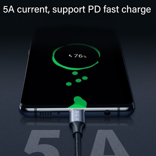 Paris_USB-C Forlengelseskabel - 10 Gbps Dataoverføring, 100W Strømforsyning, 4K 60Hz Video, E-Marker Chip - 0,25m